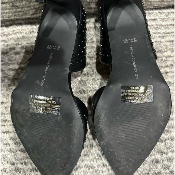 Women’s French Connection black studded heels, size 8.5, EUC! - Picture 8 of 9